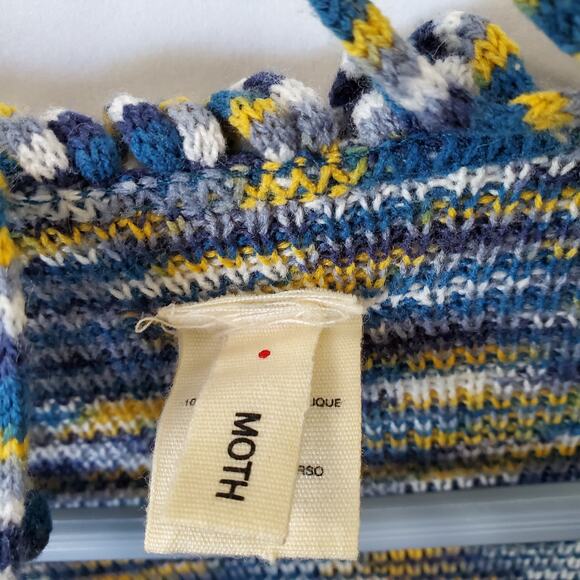 Multicolor Anthropologie MOTH Cardigan Cape, Cozy Open Front Shawl Poncho - Picture 2 of 7